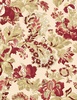 Wilmington Prints Crimson Majesty 108 Inch Wide Backing Fabric Large Floral Cream