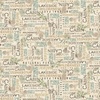 Michael Miller Fabrics Nature's Landscape Wilderness Words Tan