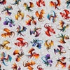 QT Fabrics Dragon's Song  Tossed Dragons Gray