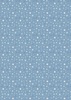 Lewis and Irene Fabrics A Winter's Moon Twinkling Stars Mid Winter Blue with Pearl