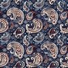 QT Fabrics American Tapestry Paisley Navy