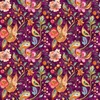 QT Fabrics Fluttering Garden Butterfly Floral Paisley Sangria