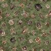 QT Fabrics Enchanted Forest Animal Head Toss Army