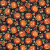 Blank Quilting Spooky Aura Pumpkins Black