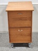 Rolling Wood File Cabinet