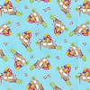 Studio E Fabrics Painting the World Tossed Parrot Aqua