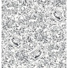 P&B Textiles Forest Fauna 108 Inch Wide Backing Fabric Black