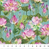 Northcott Water Lilies Feature Floral Seafoam/Multi