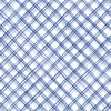 P&B Textiles Country Poetry Hand Drawn Gingham White/Blue