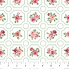 Northcott Blush Floral Grid White/Multi
