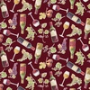 Clothworks Wine Tasting Bottles Dark Brick