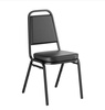 Belnick Stacking Padded Banquet Chair - BLACK