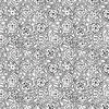 P&B Textiles Still Life Mini Graphic Floral White/Black