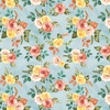 Benartex Gone Country Floral Light Blue