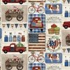 3 Wishes Fabric Hometown America Patch Beige
