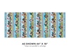 Benartex Farm Feathered Folk Flowers Sky Blue