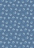 Lewis and Irene Fabrics A Winter's Moon Snowdrops Twilight Blue with Pearl