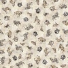 QT Fabrics Running with the Pack Tossed Wolves Cream