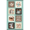Clothworks Perfect Blend Blocks Panel Turquoise