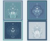 Lewis and Irene Fabrics A Winter's Moon Block Panel