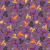 Windham Fabrics Scaredy Cats Hats Purple