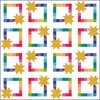 Shadow Play Super Star Spectrum Free Quilt Pattern