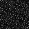 Hoffman Fabrics Midnight Perch Mini Snowflakes Onyx/Silver