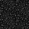 Hoffman Fabrics Midnight Perch Mini Snowflakes Onyx/Silver