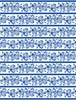 Wilmington Prints Chateau Bleu Border Stripe
