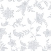 Henry Glass Quilters Flour VI Lacy Floral White on White