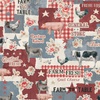 Wilmington Prints Farmhouse Chic Large Allover Blue/Red