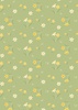 Lewis and Irene Fabrics Joys of Spring Daffodil Delight Spring Green