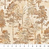 Northcott Stonehenge Rooted Trees Beige/Multi