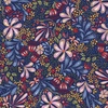 P&B Textiles Country Poetry Floral Garden Allover Dark Blue