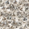 QT Fabrics Running with the Pack Wolf Vignettes Cream
