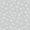 Clothworks Snow Drift Snowflakes Light Gray