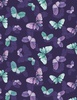 Wilmington Prints Botanical Magic Butterfly Toss Purple