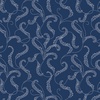 Benartex Classic Keepsakes in Blue Filigree Scroll Navy Blue