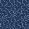 Benartex Classic Keepsakes in Blue Filigree Scroll Navy Blue