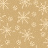 QT Fabrics Snow Bear Village Snowflakes Tan