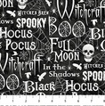 Northcott Spellbound Words Black/Multi