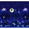 Lewis and Irene Fabrics Glow Fairies Double Border Night