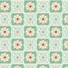 Cloud9 Fabrics Love Bugs Quilted Florals Green/Turquoise