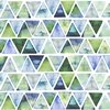 P&B Textiles Gemstones Set Triangles Blue/Green