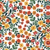 Benartex Farm Feathered Folk Folklore Garden White