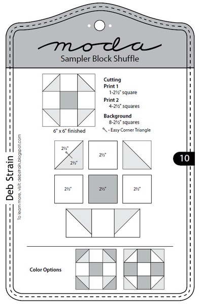 Moda Sampler Block Shuffle - Block 10