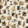 QT Fabrics Forest, Field and Stream Hunting Dogs Cream