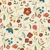 Marcus Fabrics Woolly Whims Large Floral Cream