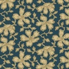 Andover Fabrics Carolina Vermicular Floral Blue