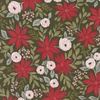 Moda Berry And Pine Poinsettia Party Wintergreen